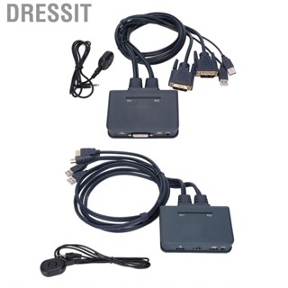 Dressit 2 Ports USB KVM Switch  Practical Simple To Install for Home Entertainment Office