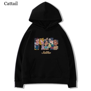 Cattail เสื้อกันหนาว เสื้อฮู้ด High-quality INS มีชีวิตชีวา สบายๆ WWY23909RS37Z230911