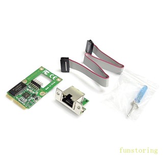 Fun อะแดปเตอร์การ์ดเครือข่าย 2 5G Mini PCIe เป็น RJ45 25001Mbps Mini PCIExpress Lan Card MPCIE RTL8152B