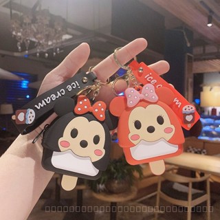 0831ywgjj key chain Mickey Minnie coin purse creative cute cartoon key pendant small wallet mini ornaments coin purse 4rul