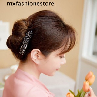 Mxfashione หวีผม ลูกปัด เรียบง่าย สําหรับเด็กผู้หญิง เครื่องประดับผม งานแต่งงาน กิ๊บติดผม ดัดผม กิ๊บติดผม