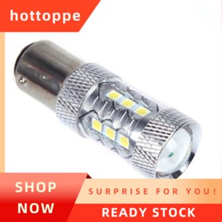 【hottoppe】80W 1157 BAY15D 16 * OSRAM LED รถ ไฟเบรก ไฟหยุด หลอดไฟสีขาว