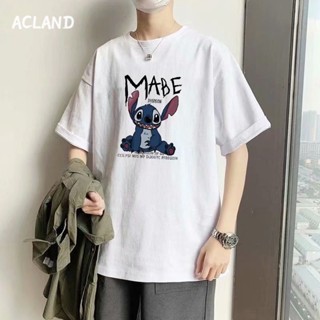 Acland เสื้อยืดผู้ชาย ผู้ชายเสื้อเชิ้ต เสื้อยืด ผ้านุ่ม ใส่สบาย ไม่หด ไม่ต้องรีด 36Z230908