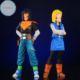 Xo94ol ฟิกเกอร์ PVC ลายการ์ตูนดราก้อนบอล Z Android 17 18 ขนาด 24 ซม. ของเล่น สําหรับเก็บสะสม