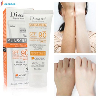 Disaar ครีมกันแดดผิวหน้า Spf Max 90 E Leo Spf90 + 40g ICECUBES