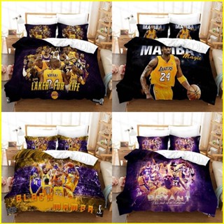 Yb3 Kobe Bryant 3in1 ชุดเครื่องนอน ผ้าปูที่นอน ปลอกหมอน ซักทําความสะอาดได้ สําหรับหอพัก BY3