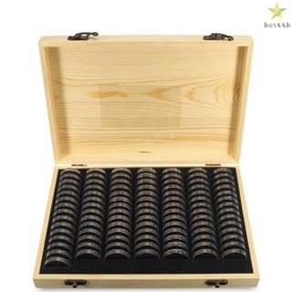 Wooden Coins Storage Box for Collectible Commemorative Coin - Keep Your Precious Coins Organized and Protected