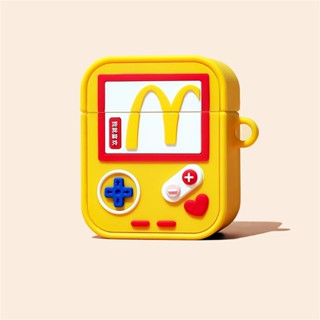 เคสหูฟังซิลิโคน ลายเกม McDonalds 3D พร้อมพวงกุญแจ สําหรับ Airpods 3 Pro 1 2