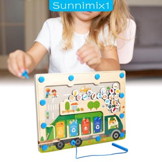 [Sunnimix1] บอร์ดไม้ ของเล่นเพื่อความบันเทิง สําหรับเด็กก่อนวัยเรียน