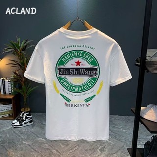 Acland เสื้อยืดผู้ชาย ผู้ชายเสื้อเชิ้ต เสื้อยืด ผ้านุ่ม ใส่สบาย ไม่หด ไม่ต้องรีด MTX2390KD9 37Z230915