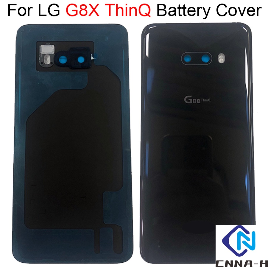 สําหรับ LG G8x Thinq แบตเตอรี่ด้านหลังแผงเปลี่ยน 6.4 "สําหรับ LG G8x Thinq กระจกด้านหลัง LMG850EMW แ