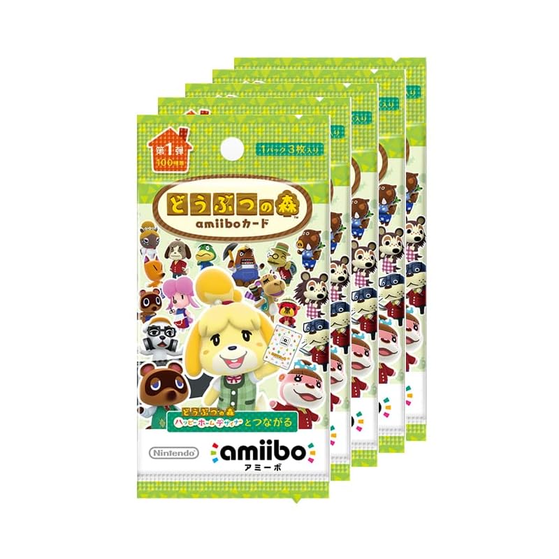 Animal Crossing amiibo Cards Vol.1 (5 Pack Set)