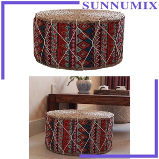 [Sunnimix] เบาะรองนั่งทาทามิ ทรงกลม ระบายอากาศ พร้อมฟองน้ํา 30x20 ซม.