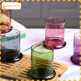 Moilyth โหลแก้วใส่เทียน รูปดอกไม้ 8 สี สําหรับตกแต่งบ้าน ห้องนอน DIY