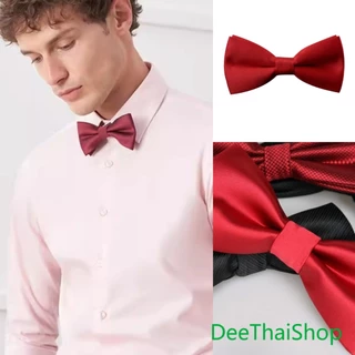 DeeThai ผูกโบว์ทักซิโด้ สำหรับผู้ชาย แฟชั่นผูกโบว์คลาสสิก แต่งออกงาน แฟชั่นสำหรับผู้ชาย bow tie