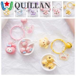 Quillan Kuromi พวงกุญแจ จี้เรซิ่น รูปปอมปอม Purin Pachacco Cinnamoroll KT Cat Glutinous Rice Ball My Melody สําหรับตกแต่งกระเป๋าเป้สะพายหลัง