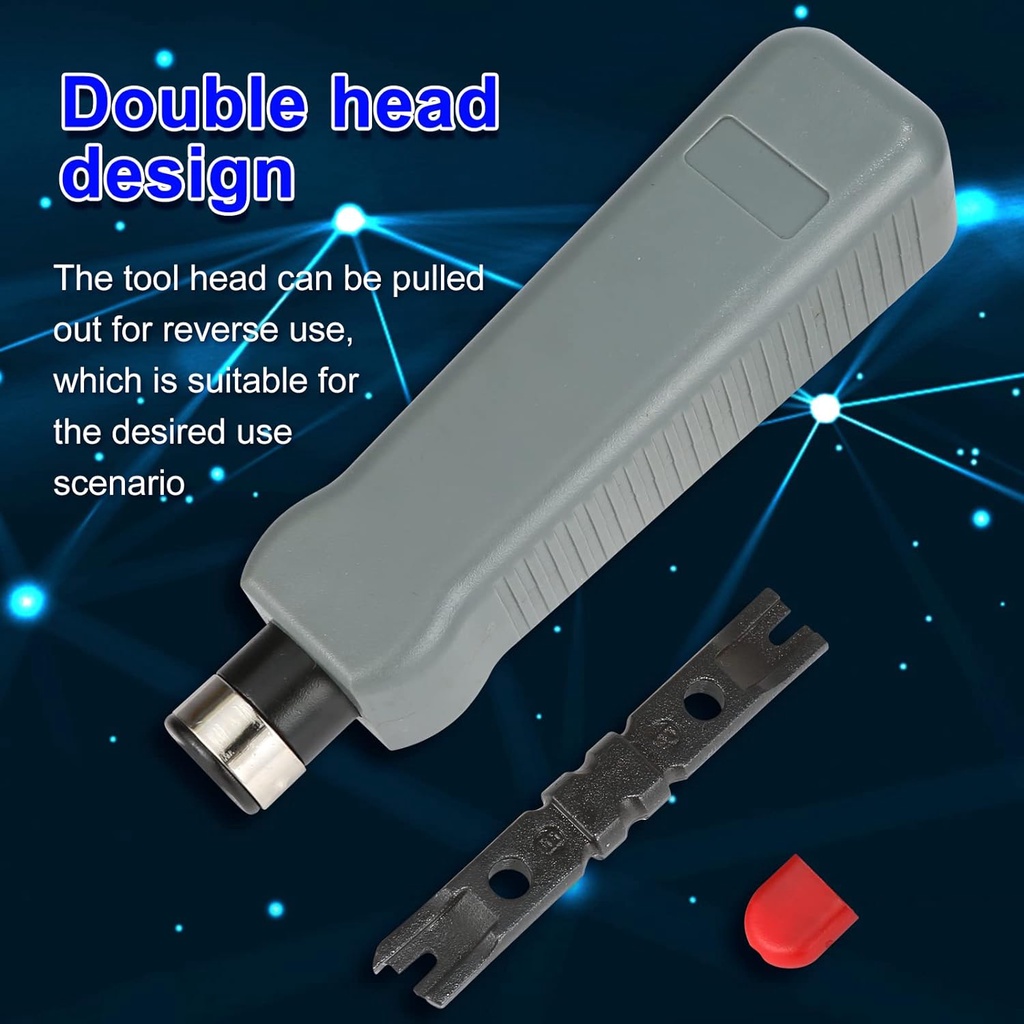 ZoeRax เครื่องมือเจาะซ็อกเก็ต Impact Punch Down สำหรับตัดสายเคเบิลเครือข่าย 110/88 เพื่อยึดสายเข้าที่ขั้ว - รูปที่ 3