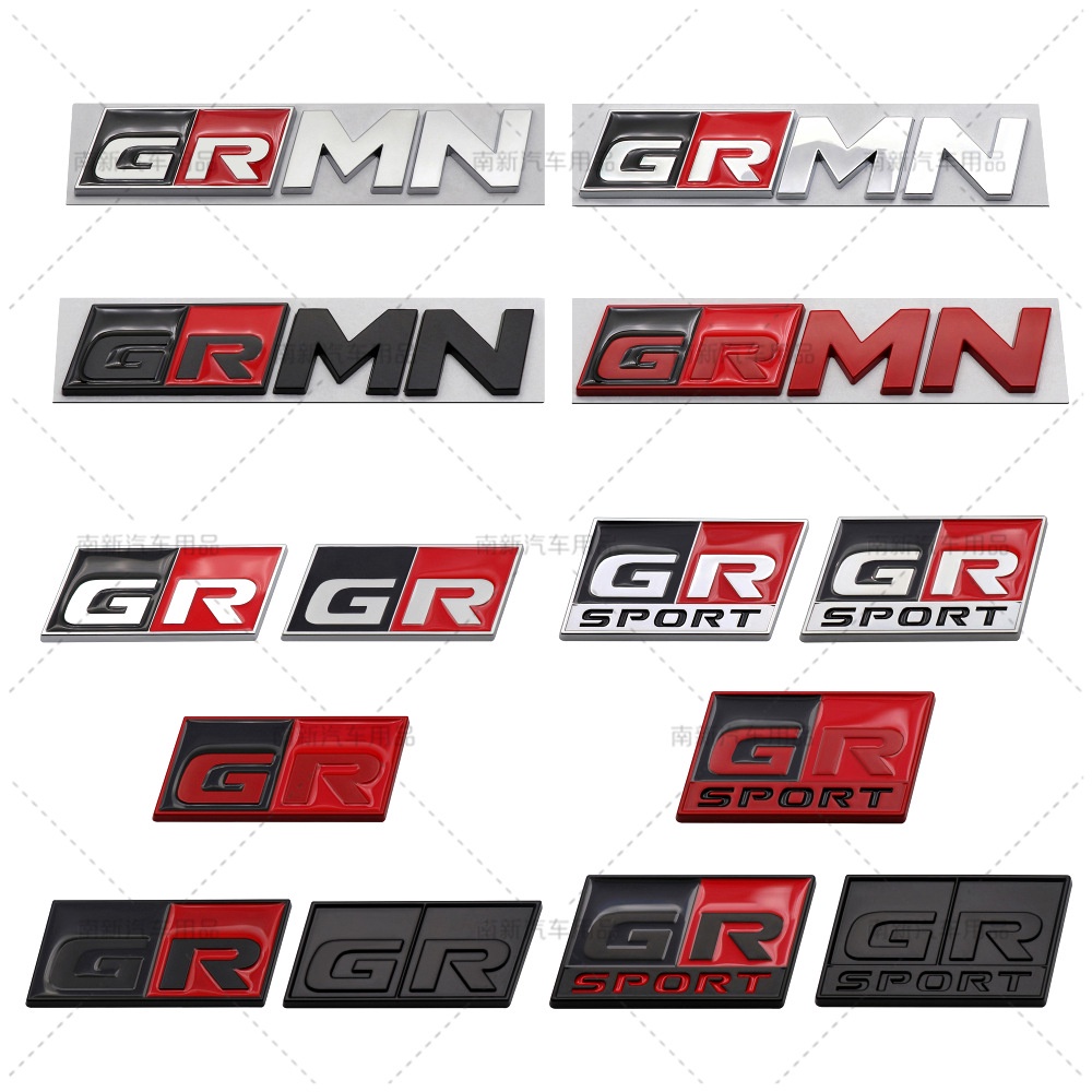 สติกเกอร์โลโก้ GR Sport สําหรับติดตกแต่งรถยนต์ Toyota HV YARiS RZ RC RS C-HR Corolla Prius Harrier Camry Tacoma Venza rav4 GR 1 ชิ้น