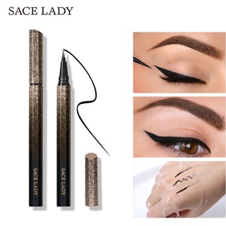 Sace LADY อายไลเนอร์แบบปากกา กันน้ํา กันเหงื่อ กันเปื้อน 2 สี