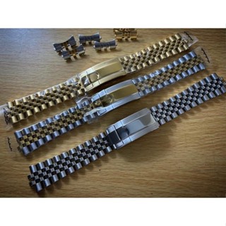 สายนาฬิกาข้อมือ สายสแตนเลส ขนาด 20MM 19MM. สําหรับ Rolex strap watch band Jubilee Oyster Clasp Fit Rolex Watches GMT daytona