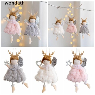 Wonda จี้แขวนตกแต่งต้นคริสต์มาส รูปเขากวาง กวาง เด็กผู้หญิง สีเทา ชมพู ขาว DIY