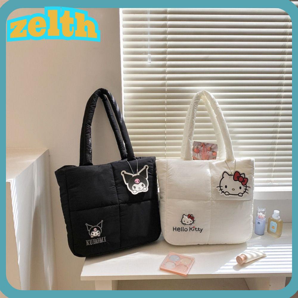 Zelth กระเป๋าเครื่องสําอาง กระเป๋าสะพายไหล่ ลายการ์ตูนคุโรมิ ความจุสูง กล่องอาหารกลางวัน