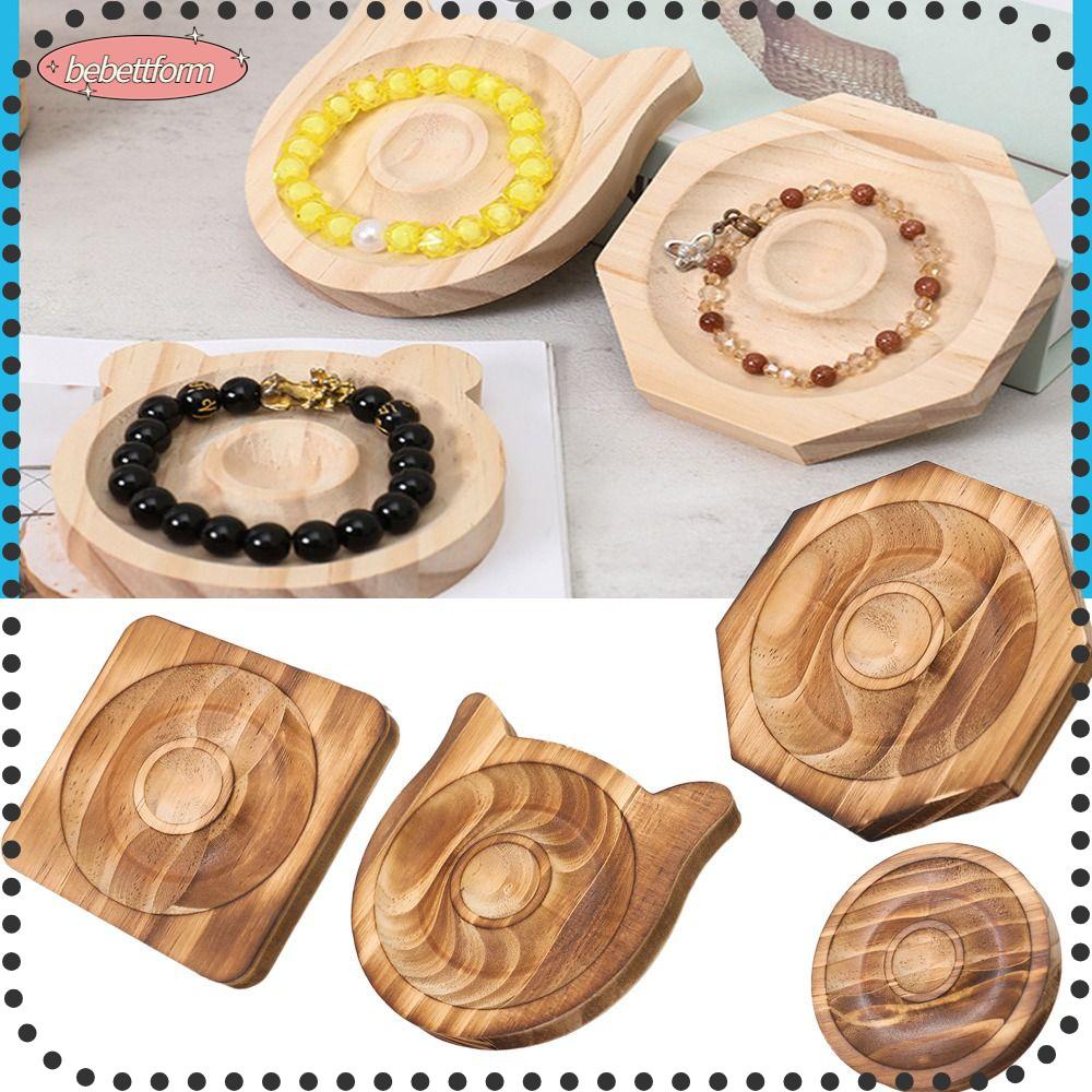 Bebettkiss ถาดไม้ สําหรับวางลูกปัด สร้อยข้อมือ DIY