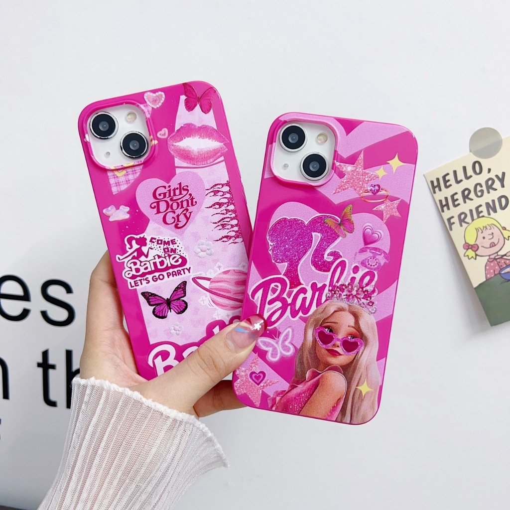 เคสโทรศัพท์สกรีนลายบาร์บี้ใส่เเว่น นิ่ม กันกระแทก สำหรับ13 13PRO 12ProMax 11 8plus 7plus XR X XSMax 11Pro ทุกรุ่น #408
