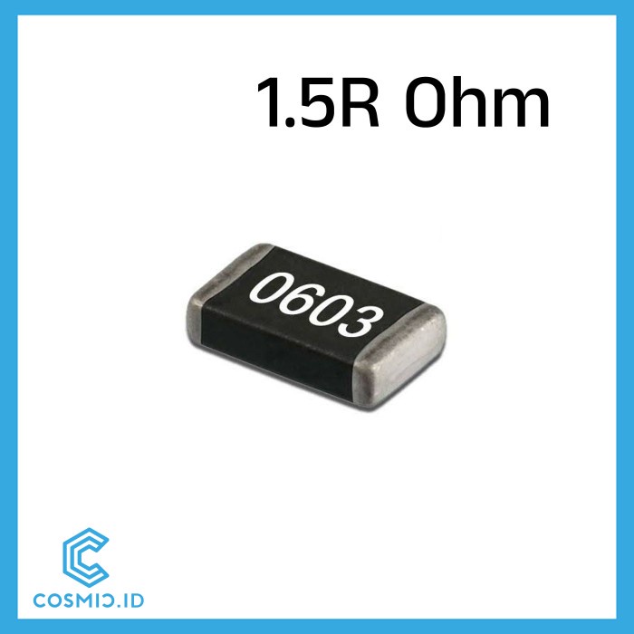 ตัวต้านทาน 1.5 โอห์ม 1.5 โอห์ม 1R5 0603 SMD SMT SMD0603