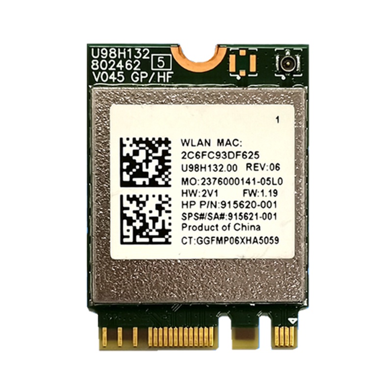 RTL8821CE 802.11AC 1X1 NGFF M.2 dual band 2.4G 5G 433Mbps BT Bluetooth 4.2 WiFi การ์ดเครือข่ายไร้สาย