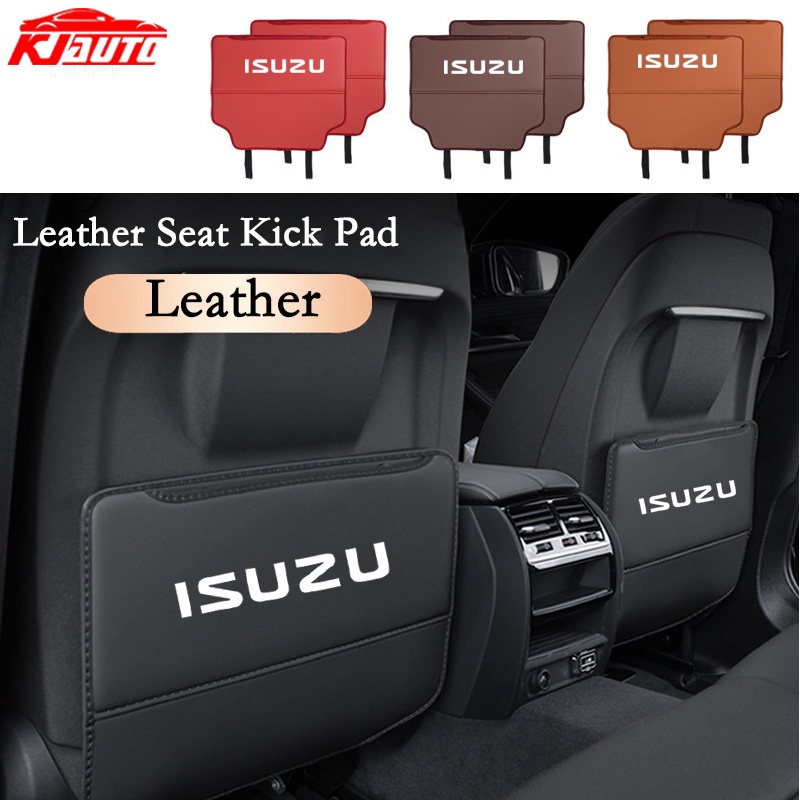 Isuzu แผ่นหนังรองเบาะรถยนต์ ป้องกันรอยขีดข่วน อุปกรณ์เสริม สําหรับ Isuzu D Max D-Max Mu-x Mu x Trf 2022 2023 2024
