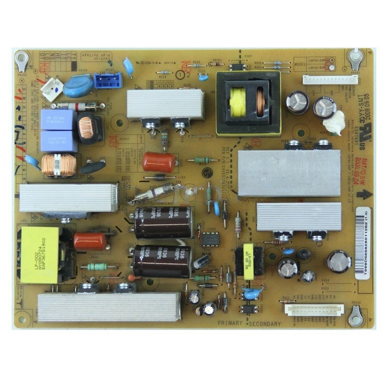 บอร์ดจ่ายไฟ LG LCD TV 32lf20fr 32lf20frta 32lf20fr-ta eax55176301