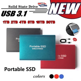 ฮาร์ดไดรฟ์ภายนอก แบบพกพา 4TB 8TB 16TB 30TB 1TB 2TB
