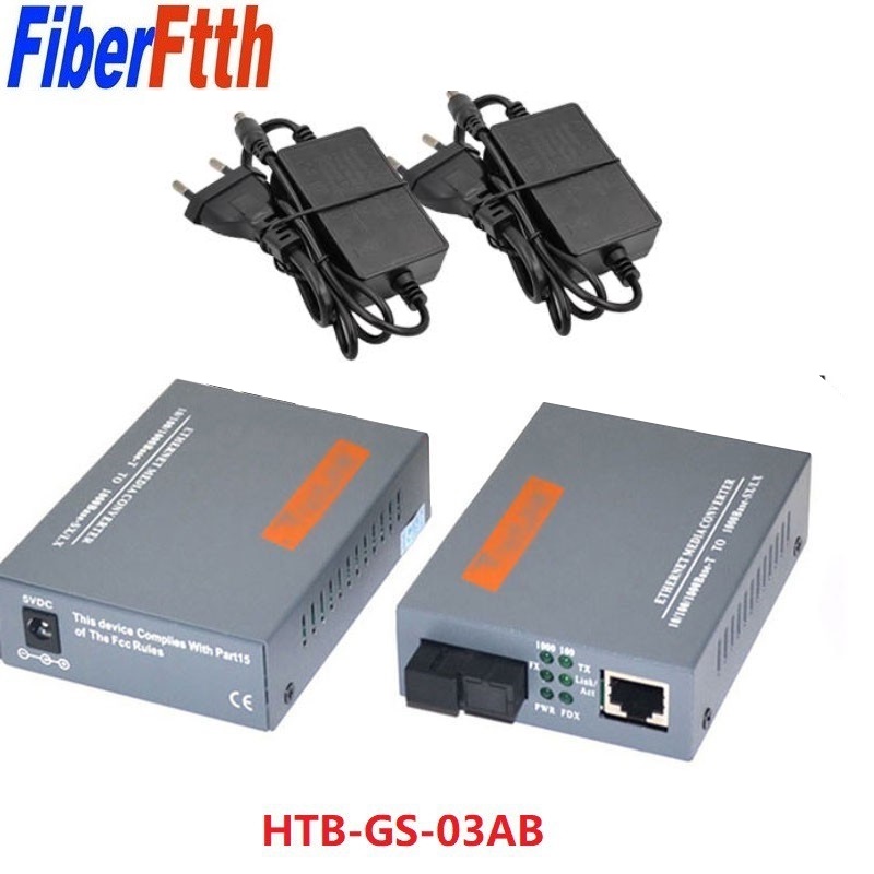 1000Mbps HTB-GS-03 A/B Gigabit Fiber Optical Media Converter 1000Mbps Switch Fiber transceive