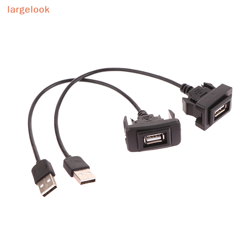 [largelook] อะแดปเตอร์ซ็อกเก็ตขยายแผงแดชบอร์ดรถยนต์ USB สําหรับ Vigo RAV4 Toyota Vios Levin