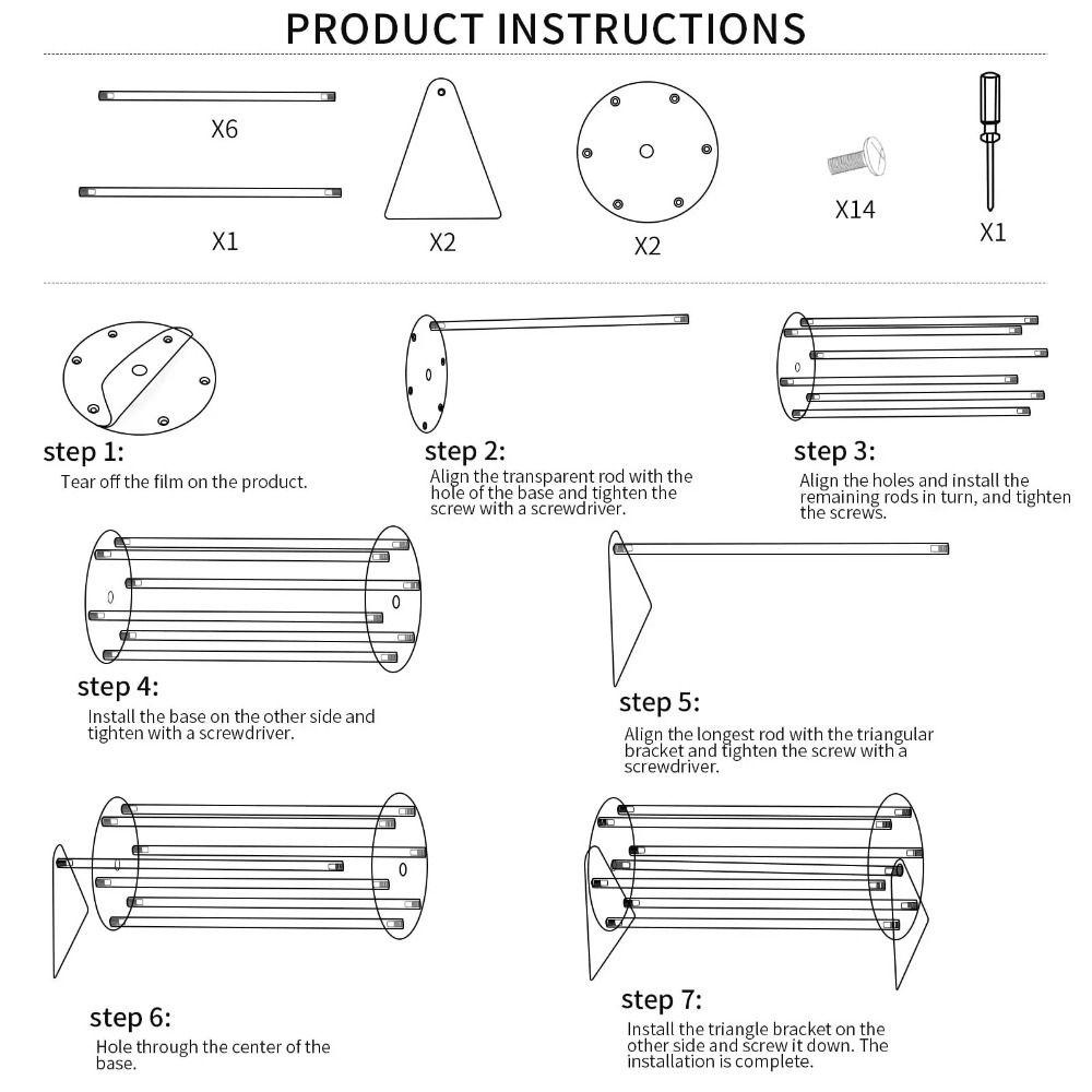 Tonfashion ขาตั้งอะคริลิคใส หมุนได้ 360 องศา สําหรับจัดระเบียบกิ๊บติดผม - รูปที่ 3