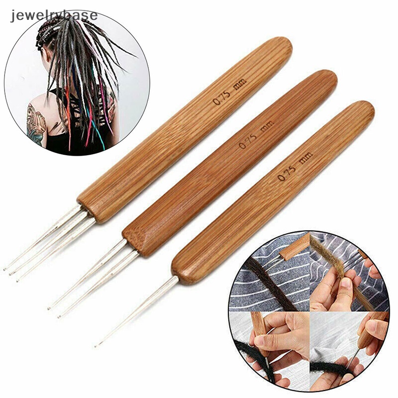 [ฐานเครื่องประดับ] 3 ชิ้น/ล็อต Double Dreadlock ต่อผมทอผ้าเครื่องมือ Boutique