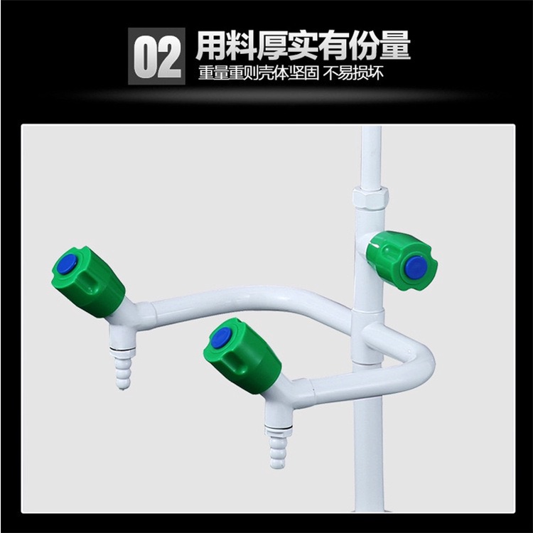 ก๊อกน้ําสามชั้น พลาสติก ทองแดง สําหรับการเรียนการสอนในห้องทดลอง - รูปที่ 3