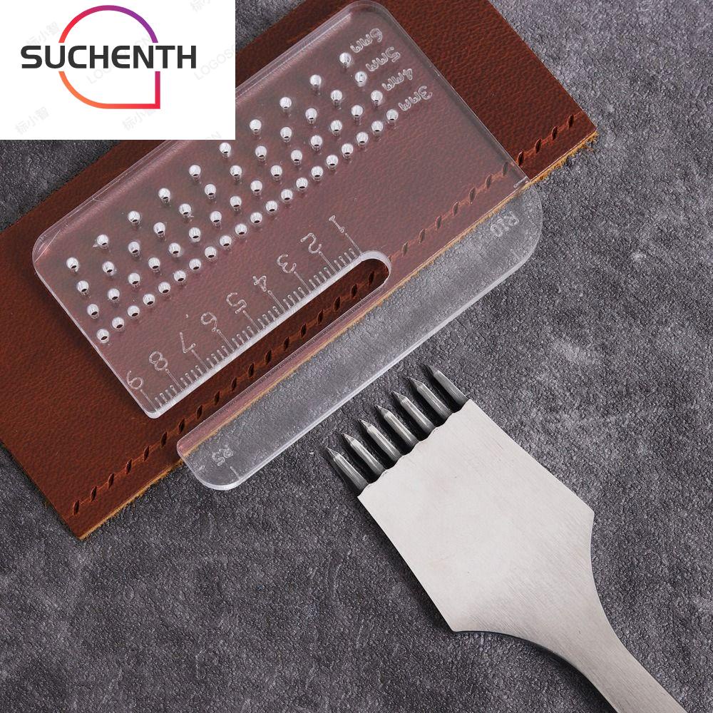 Suchenth ไม้บรรทัดอะคริลิคใส ทรงกลม หนา 4 มม. อเนกประสงค์ สําหรับตัดหนัง