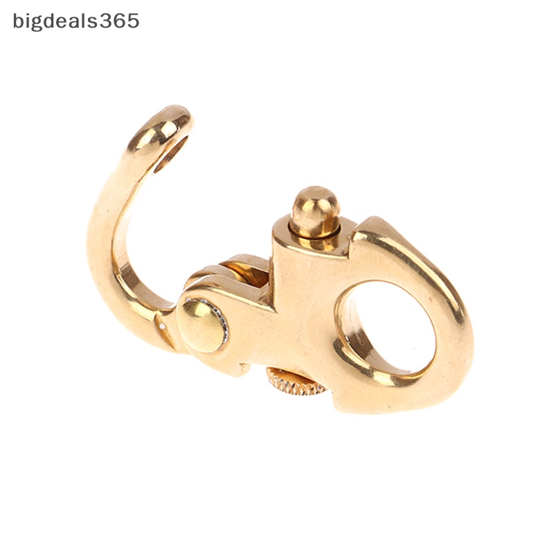 [bigdeals365] ใหม่ มีสินค้า ตะขอพวงกุญแจ ทองเหลือง อุปกรณ์เสริม สําหรับเชื่อมต่อกระเป๋าหนัง