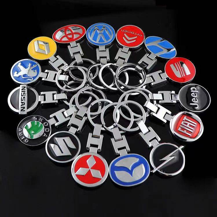 Individual Car Logo Keychain 4S Shop Business Promotional Novelties Metal Keychains Creative Car Key Ring WqZ8 - รูปที่ 6