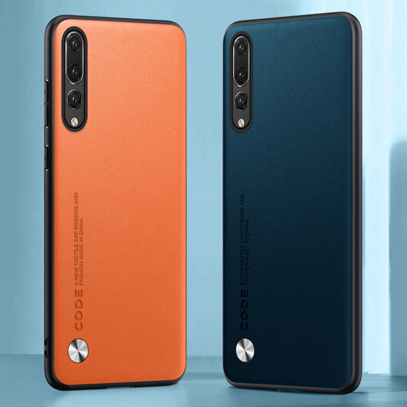 สําหรับ Huawei P20 / P20 Pro / P20 Lite แฟชั่นหรูหรา PU หนังนุ่มฝาหลังเคสกันกระแทก