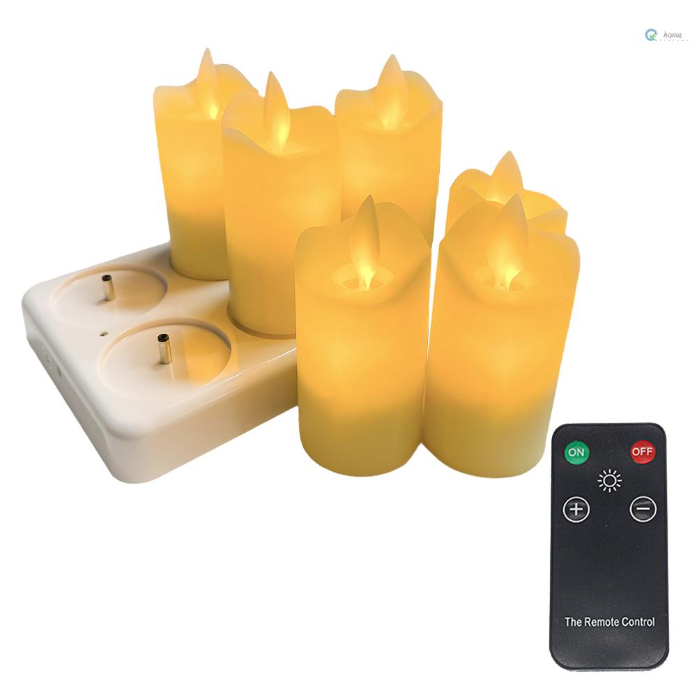 Rechargeable LED Candles with Remote Control for Home Decor - Electric Candle
