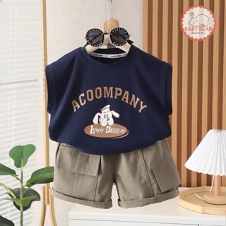 ชุดเด็กคอโปโล เสื้อผ้าเด็กผู้ชาย  Size80-120 DXT25