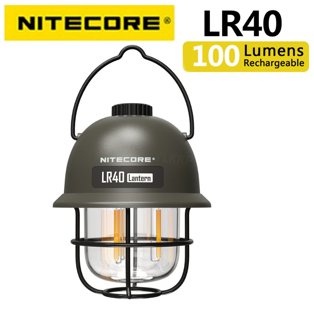 Nitecore lr40 retro atmosphere lamp 100 lumen support USB charging p2wt