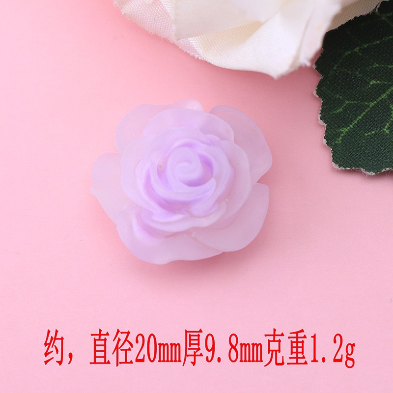 10 ชิ้น / เซต บาร็อค สีม่วง ซีรีส์กุหลาบ เรซิน ด้านหลังแบน โฮมเมด DIY เคสโทรศัพท์ วัสดุครีม เจล เชือกคาดศีรษะ อุปกรณ์ทํา