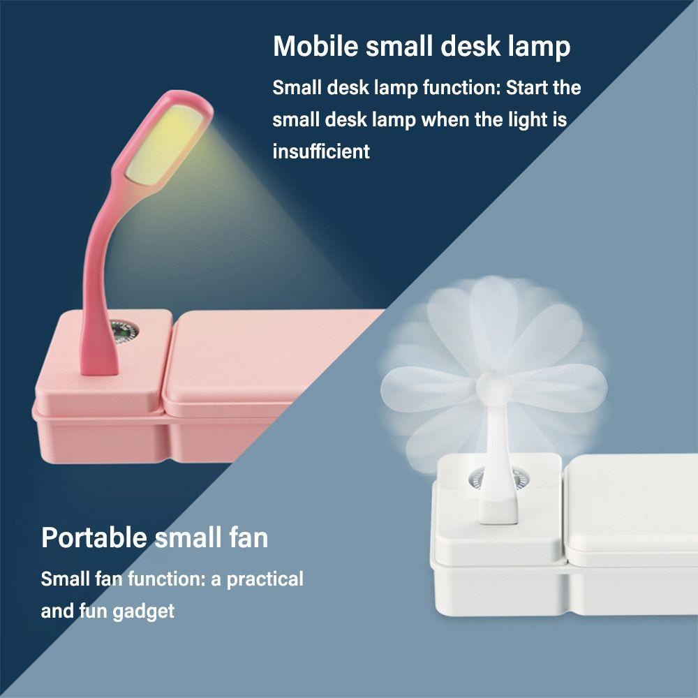 Zelth กล่องดินสอพลาสติก พร้อมพัดลม และเข็มทิศ สองชั้น จุของได้เยอะ สําหรับนักเรียน - รูปที่ 5