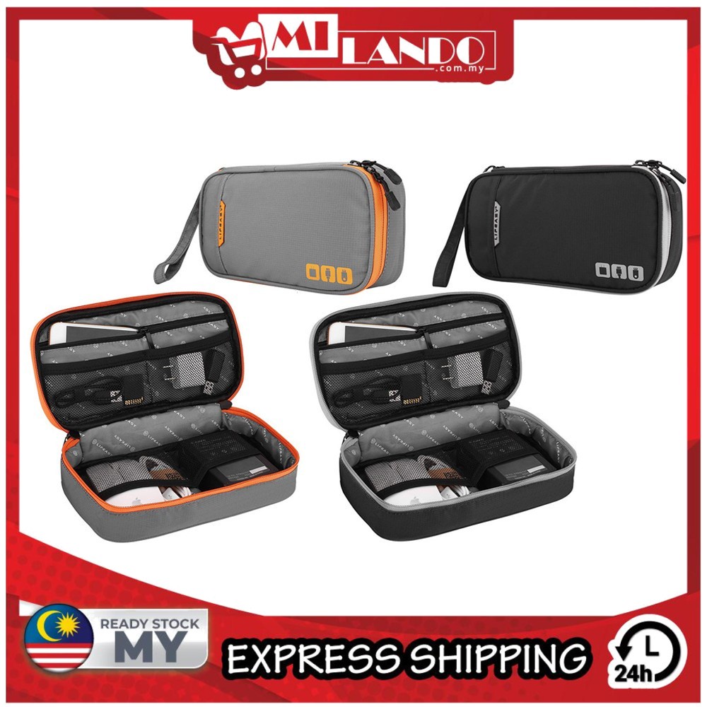 MILANDO Travel Electronic Organizer Storage Bag Cable Travel Digital Storage Bag 数据线纳 (Type 9)