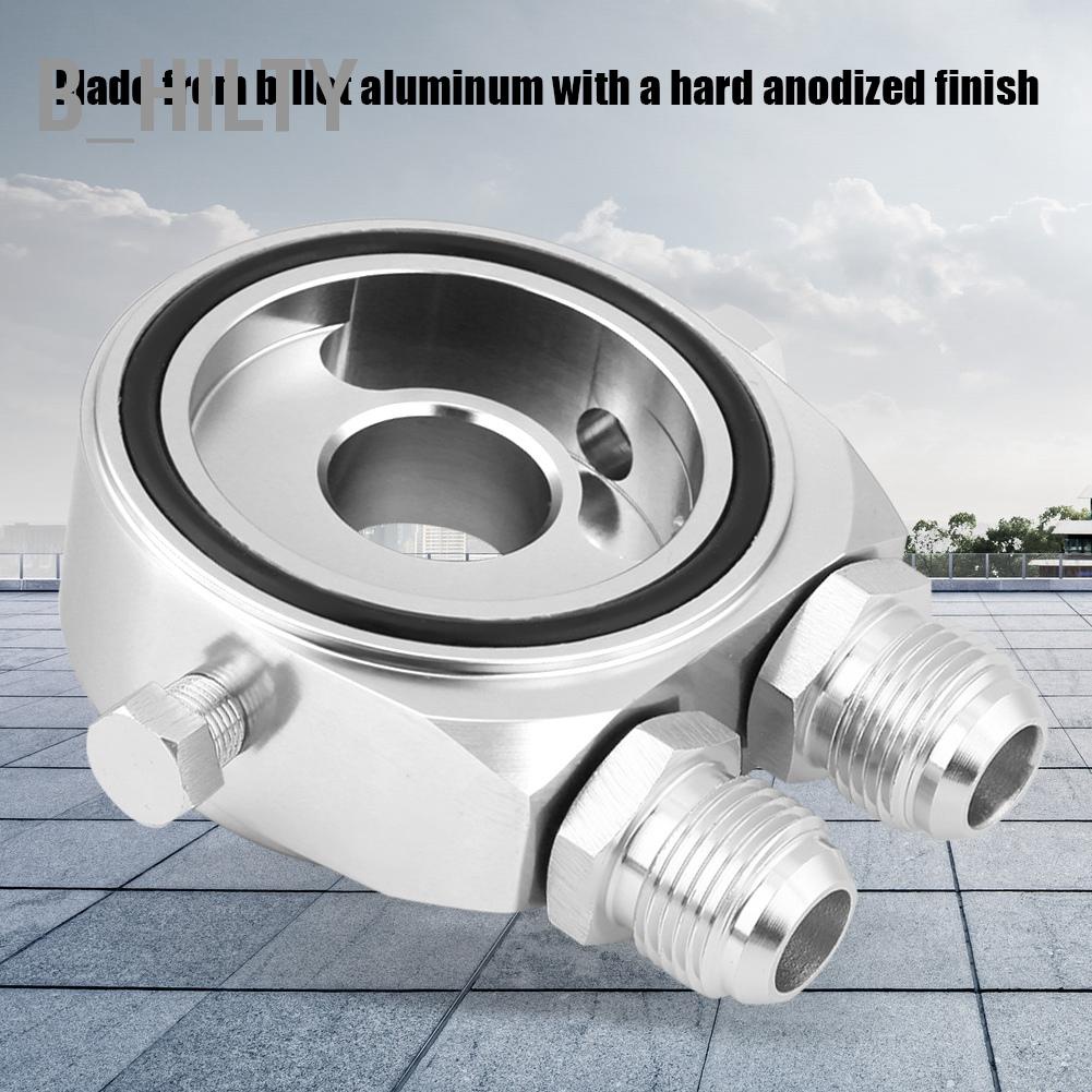 B_HILTY M20 x 1.5 อลูมิเนียมกรองน้ำมัน Cooler Sandwich Plate Adapter 1/8 NPT Oil Kit
