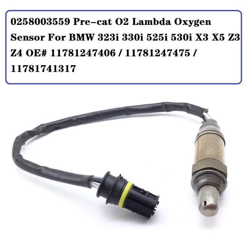 Xps ใหม่ ของแท้  0258003559 เซนเซอร์ออกซิเจน O2 สําหรับ BMW 323i 330i 525i 530i X3 X5 Z3 Z4 OE  1178